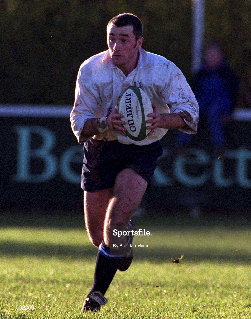 28 December 1999; Derek Dillon of Cork Constitution during the AIB All-Ireland League Division 1 match between Cork Constitution and Garryowen at Temple Hill in Cork. Photo by Brendan Moran/Sportsfile