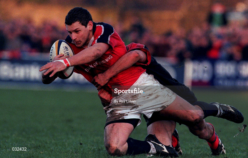 8 January 2000; Munster's Jason Holland during the Heineken Cup Pool 4 Round 5 match between Munster and Saracens at Thomond Park in Limerick. Photo by Ray Lohan/Sportsfile