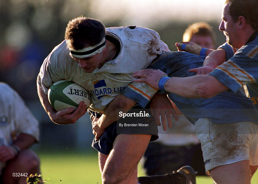 28 December 1999; Jerry Murray of Cork Constitution in action against Pat Humphreys of Garryowen during the AIB All-Ireland League Division 1 match between Cork Constitution and Garryowen at Temple Hill in Cork. Photo by Brendan Moran/Sportsfile