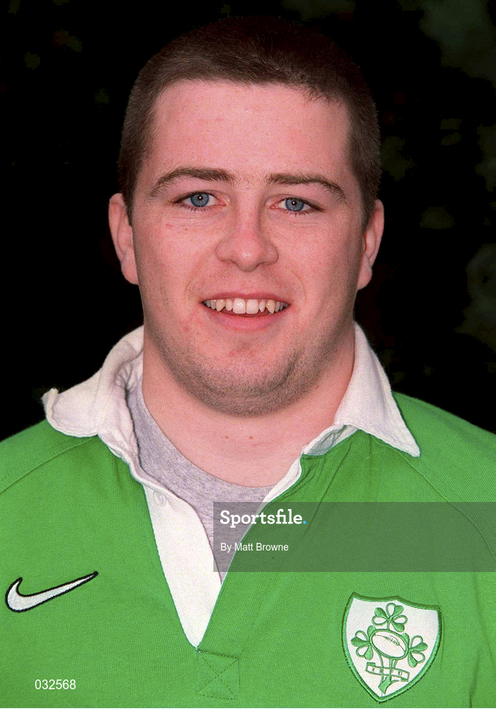 25 January 2000; Marcus Horan during an Ireland A squad portraits session. Photo by Matt Browne/Sportsfile
