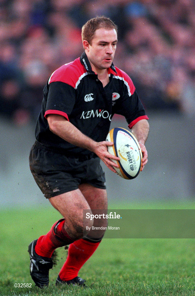 8 January 2000; Mark Mapletoft of Saracens during the Heineken Cup Pool 4 Round 5 match between Munster and Saracens at Thomond Park in Limerick. Photo by Brendan Moran/Sportsfile