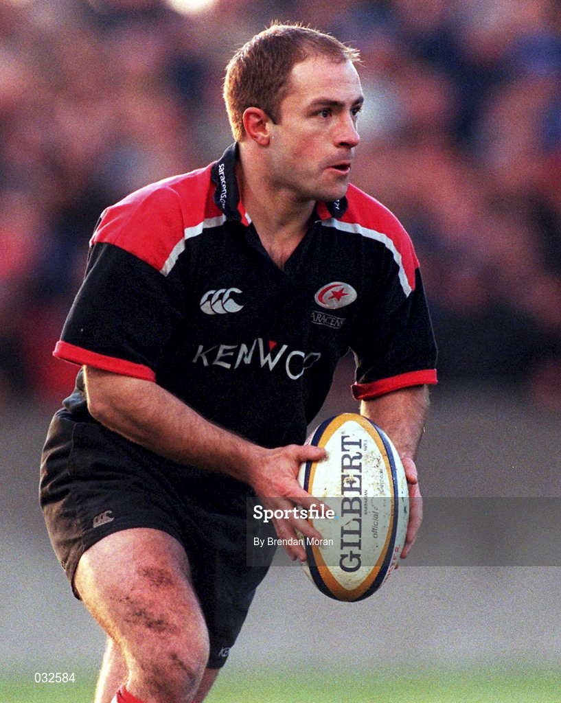 8 January 2000; Mark Mapletoft of Saracens during the Heineken Cup Pool 4 Round 5 match between Munster and Saracens at Thomond Park in Limerick. Photo by Brendan Moran/Sportsfile