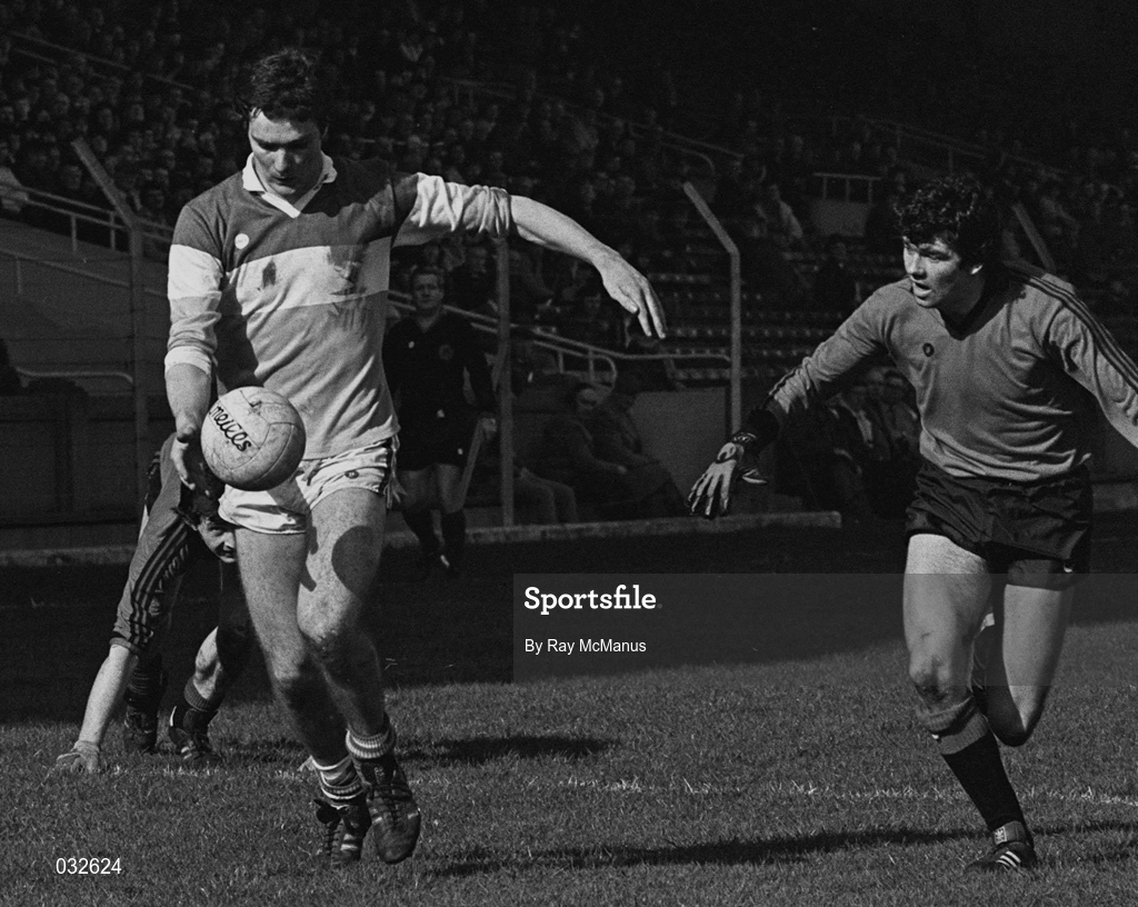 21 March 1982; Matt Connor of Offaly during the National Football League Quarter-Final match between Offaly and Down at Croke Park in Dublin. Photo by Ray McManus/Sportsfile