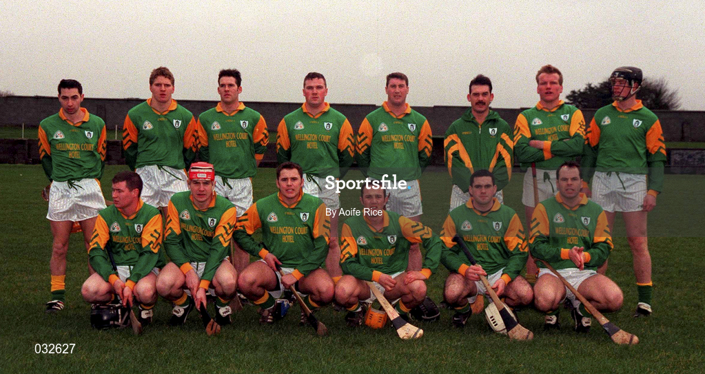 30 January 2000; The Meath team prior to the Kehoe Cup Quarter-Final match between Meath and Louth at Pairc Naomh Brid in Dundalk, Louth. Photo by Aoife Rice/Sportsfile