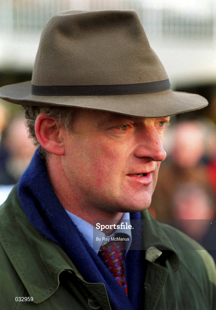 26 December 1999; Trainer Willie Mullins after sending out Tryphaena to win the Move-Over-Butter Handicap Hurdle at Leopardstown Racecourse in Dublin. Photo by Ray McManus/Sportsfile