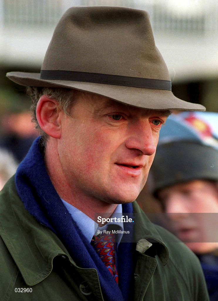 26 December 1999; Trainer Willie Mullins after sending out Tryphaena to win the Move-Over-Butter Handicap Hurdle at Leopardstown Racecourse in Dublin. Photo by Ray McManus/Sportsfile