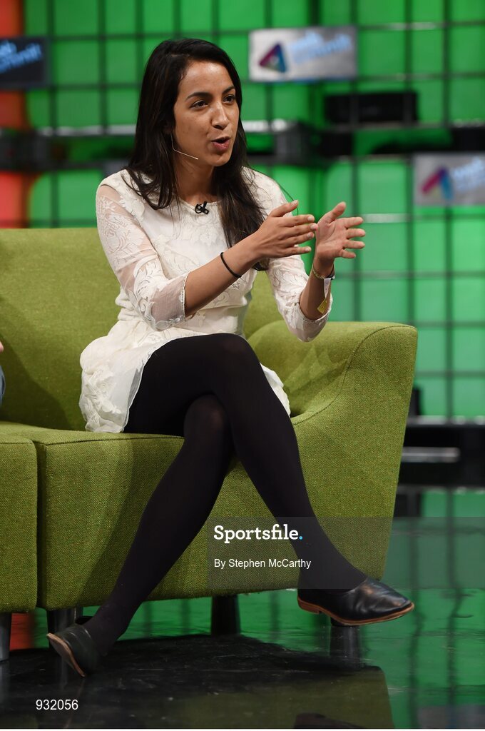 6 November 2014; Noor Siddiqui, CEO, Remedy, discusses What if Children Ruled the World? on the centre stage during Day 3 of the 2014 Web Summit in the RDS, Dublin, Ireland. Picture credit: Stephen McCarthy / SPORTSFILE / Web Summit