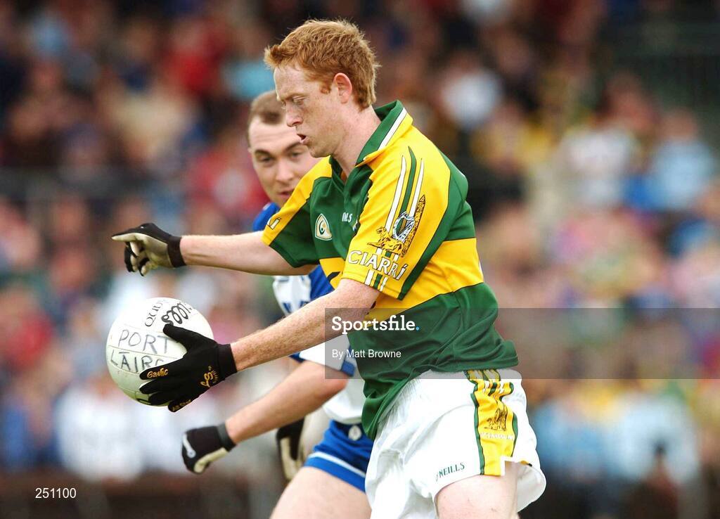 3 June 2007; Colm Cooper, Kerry, in action against Shane Briggs, Waterford. Bank of Ireland Munster Senior Football Championship Semi-Final, Waterford v Kerry, Fraher Field, Dungarvan, Co. Waterford. Picture credit: Matt Browne / SPORTSFILE