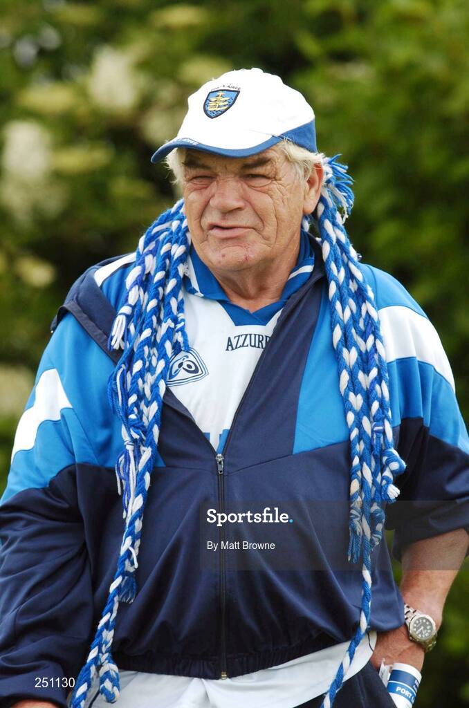 3 June 2007; Waterford fan Waltor Tobin during the game against Kerry. Bank of Ireland Munster Senior Football Championship Semi-Final, Waterford v Kerry, Fraher Field, Dungarvan, Co. Waterford. Picture credit: Matt Browne / SPORTSFILE