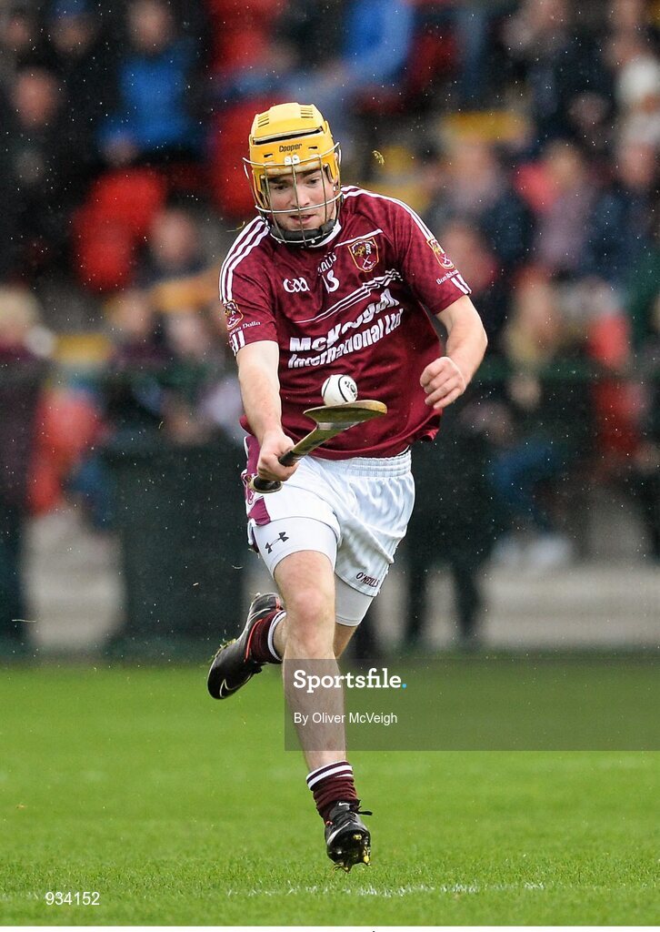 2 November 2014; Aidan McNaughton, Ruairi Óg. AIB Ulster GAA Hurling Senior Club Championship Final, Portaferry v Ruairi Óg, Owenbeg Centre of Excellence, Dungiven, Derry. Picture credit: Oliver McVeigh / SPORTSFILE