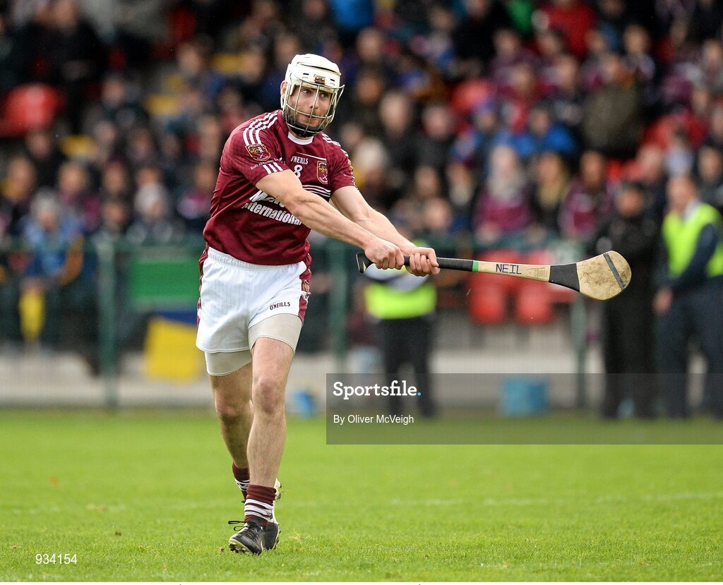 2 November 2014; Neil McManus, Ruairi Óg. AIB Ulster GAA Hurling Senior Club Championship Final, Portaferry v Ruairi Óg, Owenbeg Centre of Excellence, Dungiven, Derry. Picture credit: Oliver McVeigh / SPORTSFILE