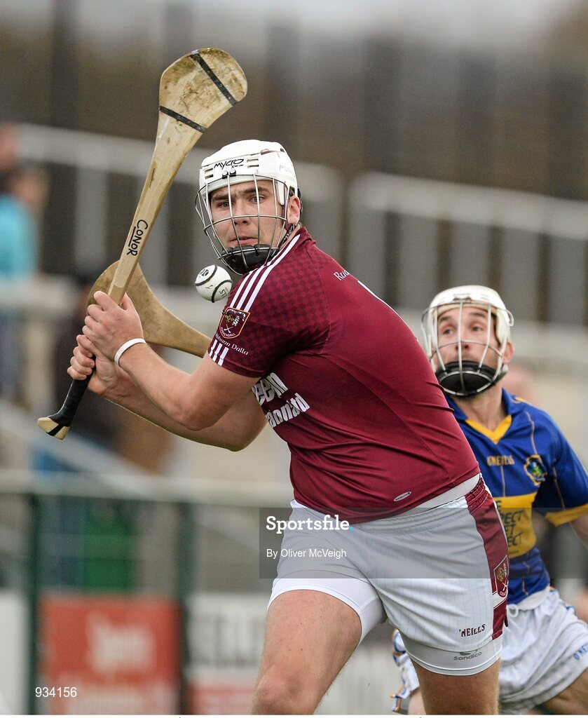 2 November 2014; Conor Carson, Ruairi Óg. AIB Ulster GAA Hurling Senior Club Championship Final, Portaferry v Ruairi Óg, Owenbeg Centre of Excellence, Dungiven, Derry. Picture credit: Oliver McVeigh / SPORTSFILE