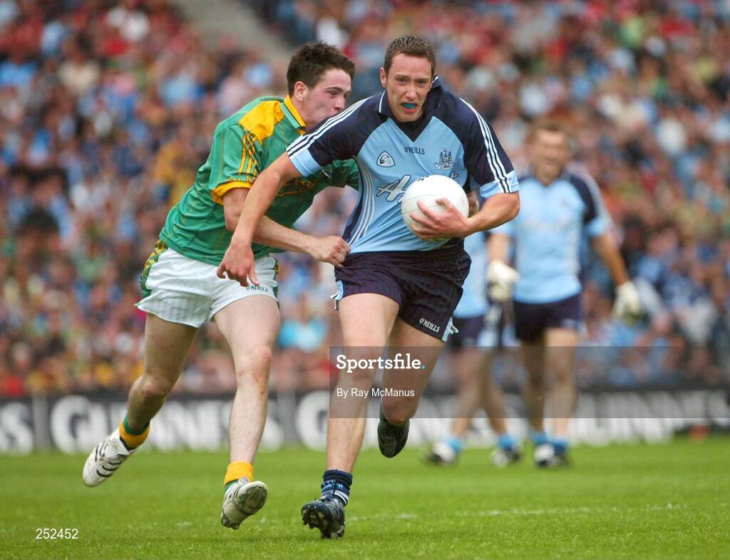 17 June 2007; Barry Cahill, Dublin, in action against Peadar Byrne, Meath. Bank of Ireland Leinster Senior Football Championship Quarter-Final Replay, Dublin v Meath, Croke Park, Dublin. Picture credit: Ray McManus / SPORTSFILE
