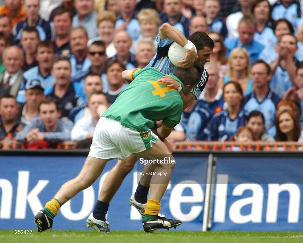 17 June 2007; Alan Brogan, Dublin, in action against Niall McKeigue, Meath. Bank of Ireland Leinster Senior Football Championship Quarter-Final Replay, Dublin v Meath, Croke Park, Dublin. Picture credit: Pat Murphy / SPORTSFILE