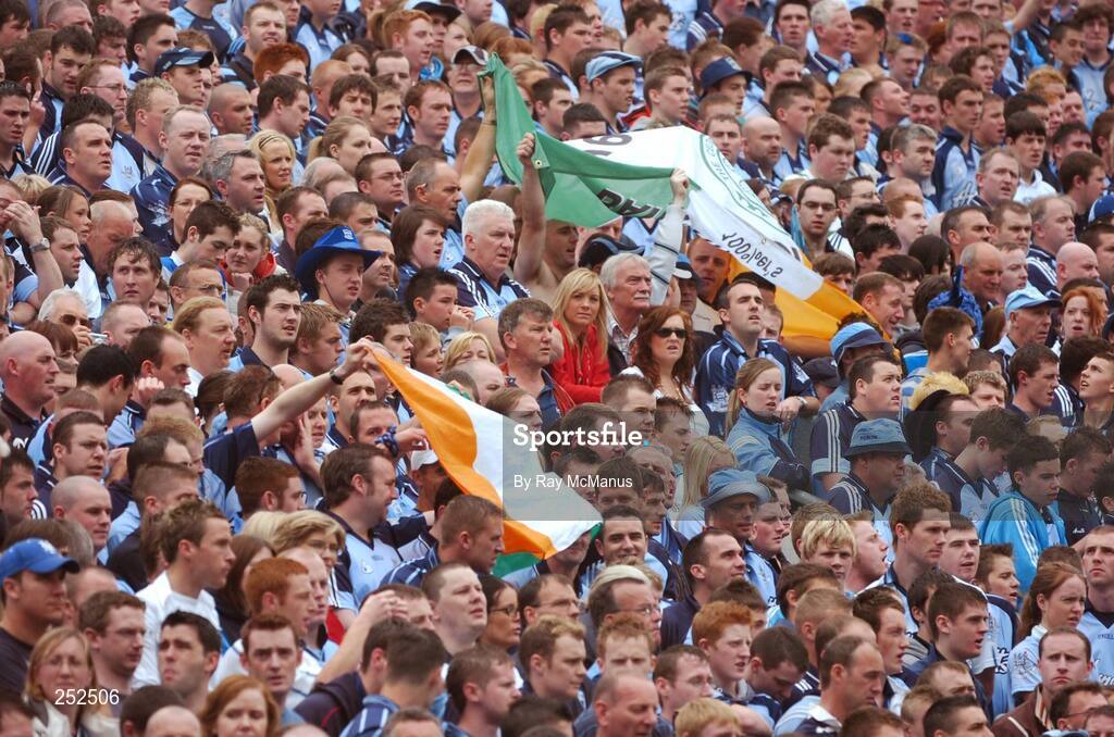 17 June 2007; Dublin supporters on Hill 16. Bank of Ireland Leinster Senior Football Championship Quarter-Final Replay, Dublin v Meath, Croke Park, Dublin. Picture credit: Ray McManus / SPORTSFILE