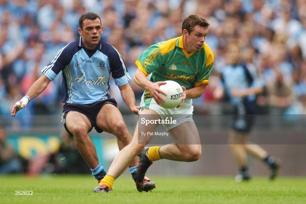 17 June 2007; Stephen Bray, Meath, in action against Paul Casey, Dublin. Bank of Ireland Leinster Senior Football Championship Quarter-Final Replay, Dublin v Meath, Croke Park, Dublin. Picture credit: Pat Murphy / SPORTSFILE