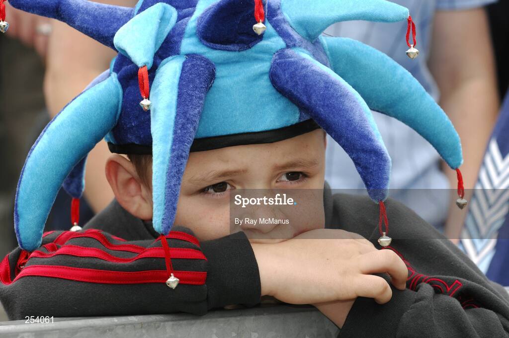 17 June 2007; A young Dublin supporter on Hill 16. Bank of Ireland Leinster Senior Football Championship Quarter-Final Replay, Dublin v Meath, Croke Park, Dublin. Picture credit: Ray McManus / SPORTSFILE