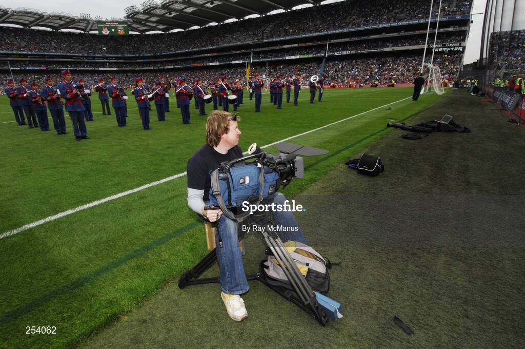 17 June 2007; A TV type camera in use during half-time. Bank of Ireland Leinster Senior Football Championship Quarter-Final, Louth v Wexford, Croke Park, Dublin. Picture credit: Ray McManus / SPORTSFILE