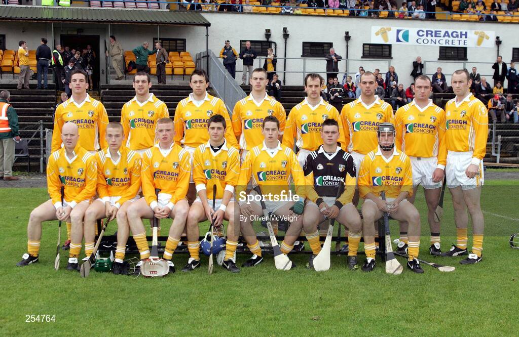 30 June 2007; The Antrim team. Guinness All-Ireland Hurling Championship Qualifier, Group 1A, Round 1, Antrim v Clare, Casement Park, Belfast, Co. Antrim. Picture credit: Oliver McVeigh / SPORTSFILE