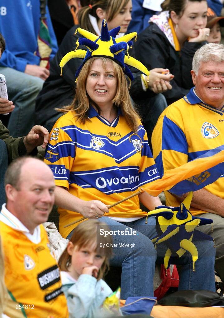 30 June 2007; Colourful Clare supporters. Guinness All-Ireland Hurling Championship Qualifier, Group 1A, Round 1, Antrim v Clare, Casement Park, Belfast, Co. Antrim. Picture credit: Oliver McVeigh / SPORTSFILE