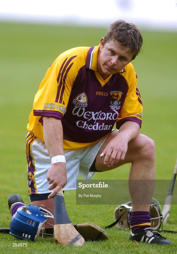 1 July 2007; Malachy Travers, Wexford, shows his disapointment at the end of the game. Guinness Leinster Senior Hurling Championship Final, Kilkenny v Wexford, Croke Park, Dublin. Picture credit: Pat Murphy / SPORTSFILE