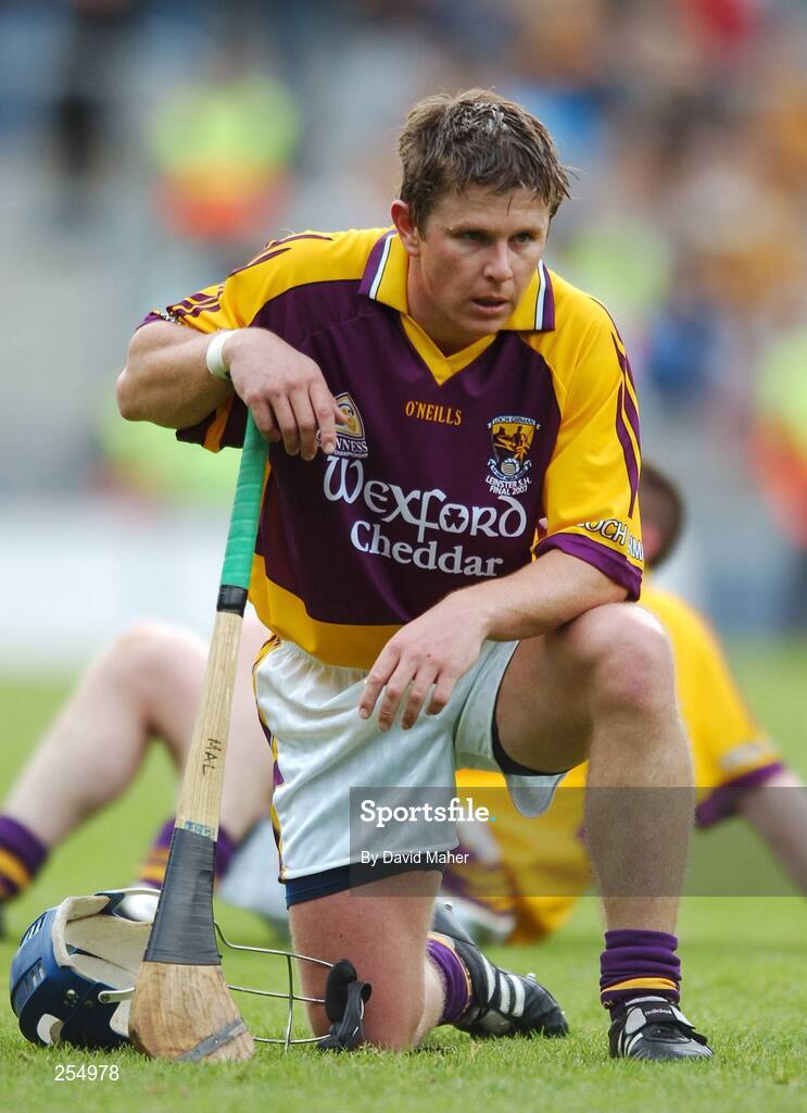 1 July 2007; A dejected Malachy Travers, Wexford, at the end of the game. Guinness Leinster Senior Hurling Championship Final, Kilkenny v Wexford, Croke Park, Dublin. Picture credit: David Maher / SPORTSFILE