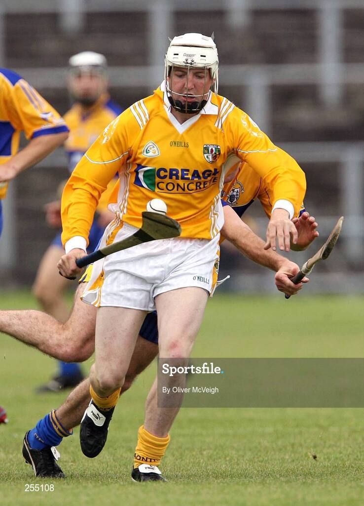 30 June 2007; Karl Stewart, Antrim. Guinness All-Ireland Hurling Championship Qualifier, Group 1A, Round 1, Antrim v Clare, Casement Park, Belfast, Co. Antrim. Picture credit: Oliver McVeigh / SPORTSFILE