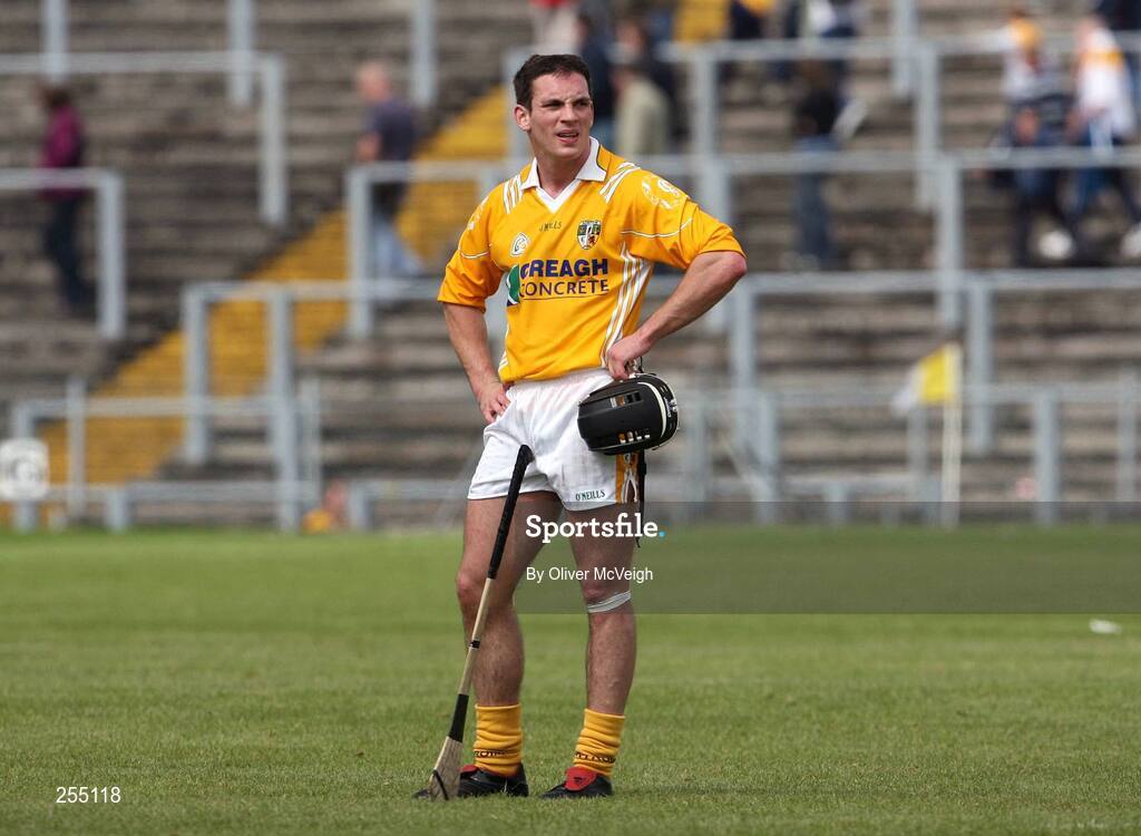 30 June 2007; Michael Herron, Antrim. Guinness All-Ireland Hurling Championship Qualifier, Group 1A, Round 1, Antrim v Clare, Casement Park, Belfast, Co. Antrim. Picture credit: Oliver McVeigh / SPORTSFILE