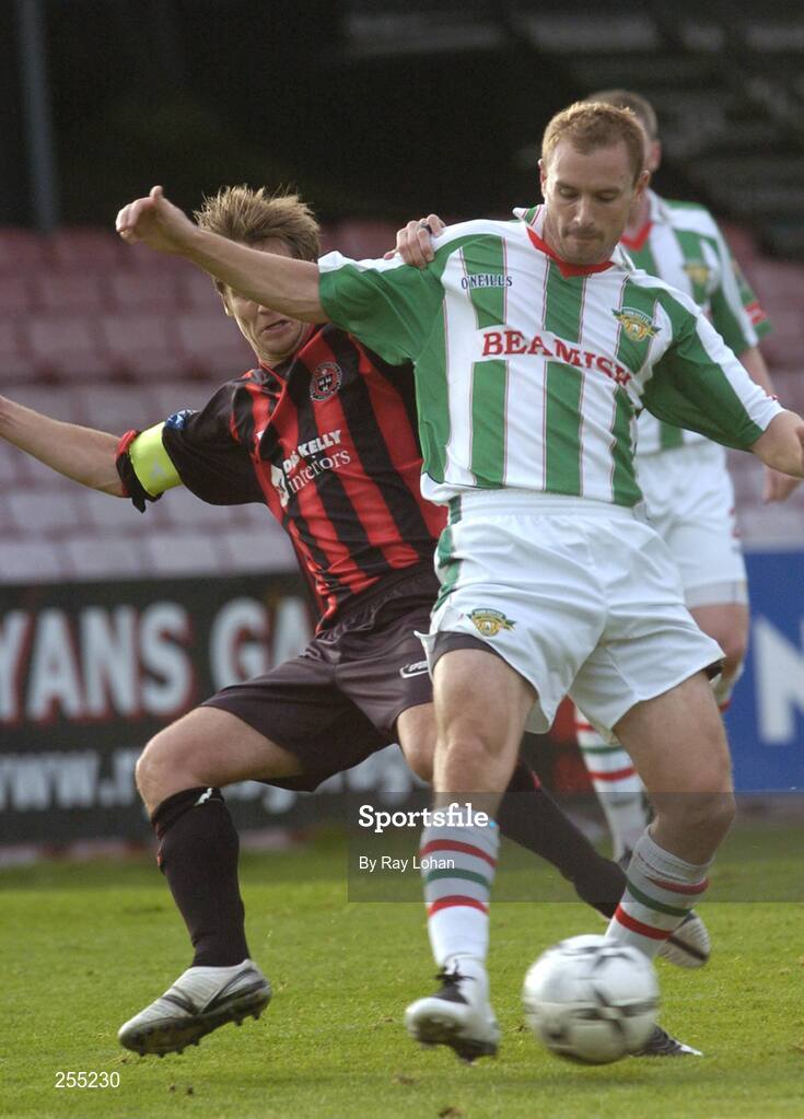 3 July 2007; Colin Healy, Cork City, in action against Kevin Hunt, Bohemians. eircom League of Ireland Cup Quarter-Final, Bohemians v Cork City, Dalymount Park, Dublin. Picture credit: Ray Lohan / SPORTSFILE