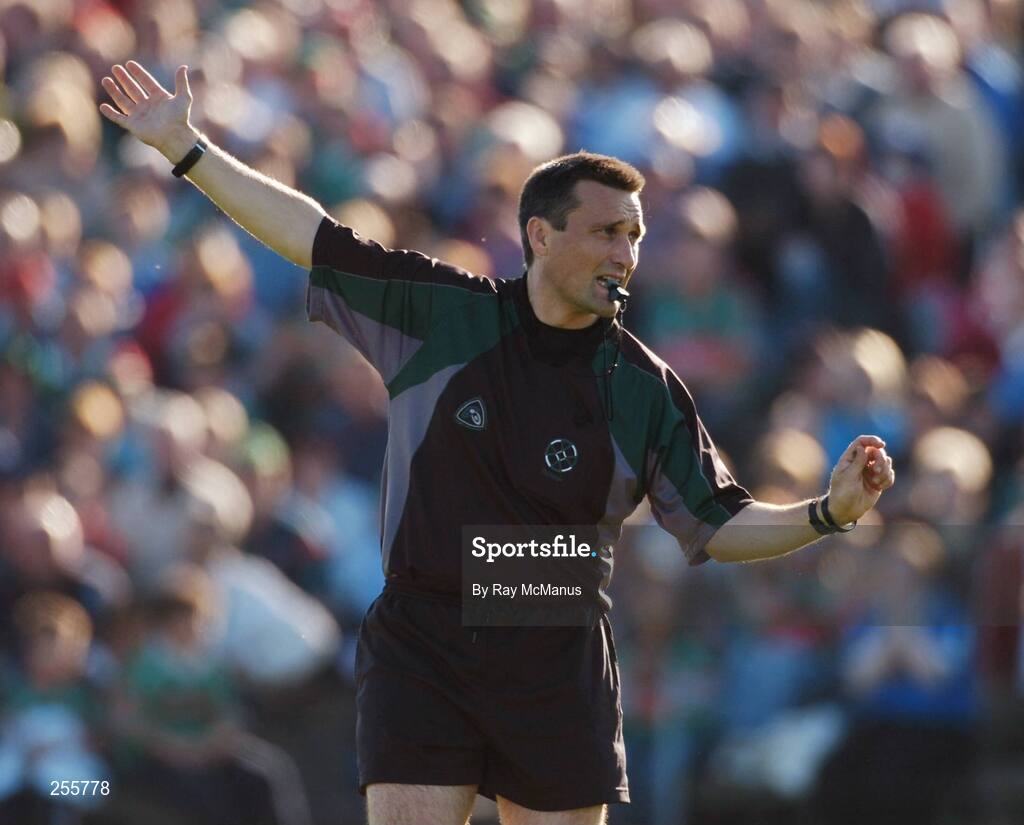 7 July 2007; Referee Maurice Deegan, Laois. Bank of Ireland All-Ireland Senior Football Championship Qualifier, Round 1, Mayo v Cavan, McHale Park, Castlebar, Co. Mayo. Picture credit: Ray McManus / SPORTSFILE