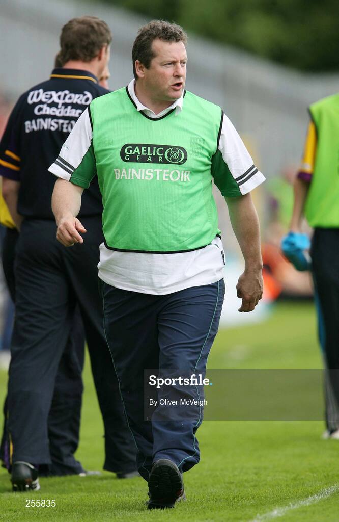 8 July 2007; Fermanagh manager, Charlie Mulgrew, on the sideline. Bank of Ireland All-Ireland Senior Football Championship Qualifier, Round 1, Fermanagh v Wexford, St Tighearnach's Park, Clones, Co. Monaghan. Picture credit: Oliver McVeigh / SPORTSFILE