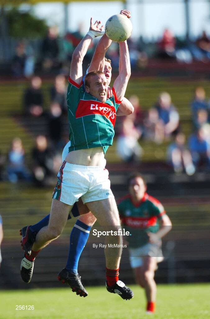 7 July 2007; David Heaney, Mayo, in action against Nicholas Walsh, Cavan. Bank of Ireland All-Ireland Senior Football Championship Qualifier, Round 1, Mayo v Cavan, McHale Park, Castlebar, Co. Mayo. Picture credit: Ray McManus / SPORTSFILE