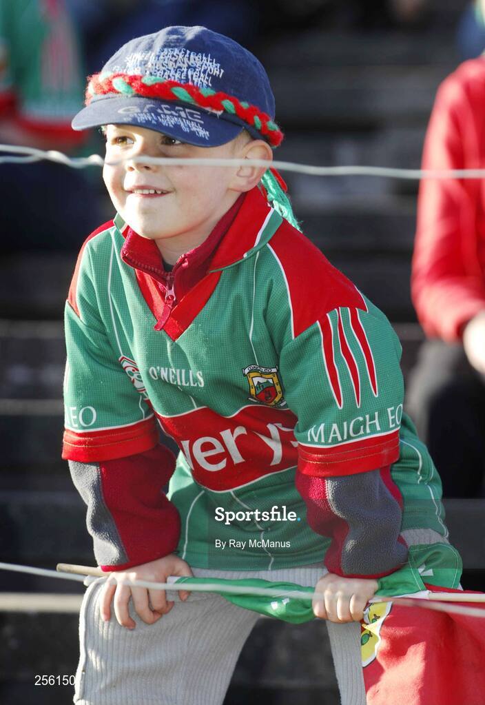 7 July 2007; A Mayo supporter at the game. Bank of Ireland All-Ireland Senior Football Championship Qualifier, Round 1, Mayo v Cavan, McHale Park, Castlebar, Co. Mayo. Picture credit: Ray McManus / SPORTSFILE