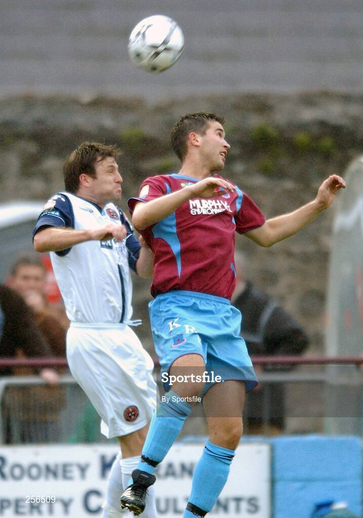 13 July 2007; Gavin Whelan, Drogheda United, in action against Des Byrne, Bohemians. eircom League of Ireland Premier Division, Drogheda United v Bohemians, United Park, Drogheda, Co. Louth. Photo by Sportsfile