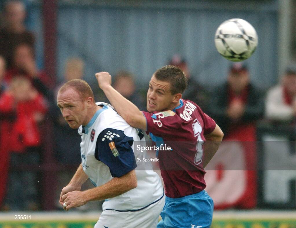 13 July 2007; Shane Robinson, Drogheda United, in action against Glen Crowe, Bohemians. eircom League of Ireland Premier Division, Drogheda United v Bohemians, United Park, Drogheda, Co. Louth. Photo by Sportsfile