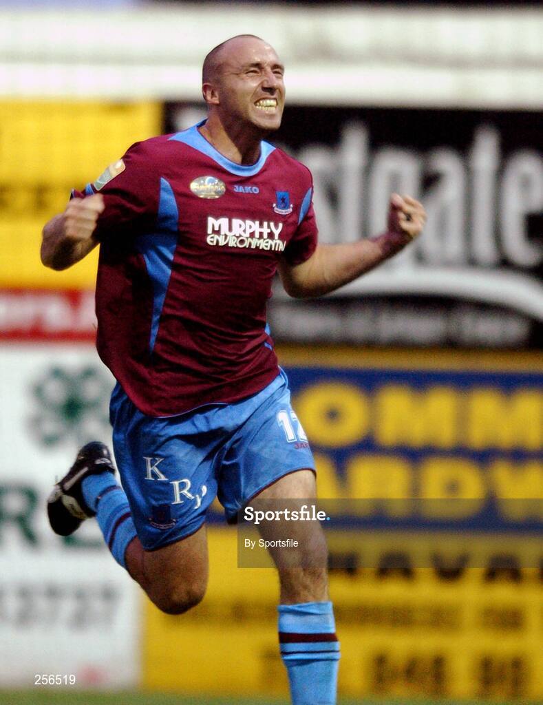 13 July 2007; Drogheda United's Tony Grant celebrates after scoring his side's winning goal. eircom League of Ireland Premier Division, Drogheda United v Bohemians, United Park, Drogheda, Co. Louth. Photo by Sportsfile