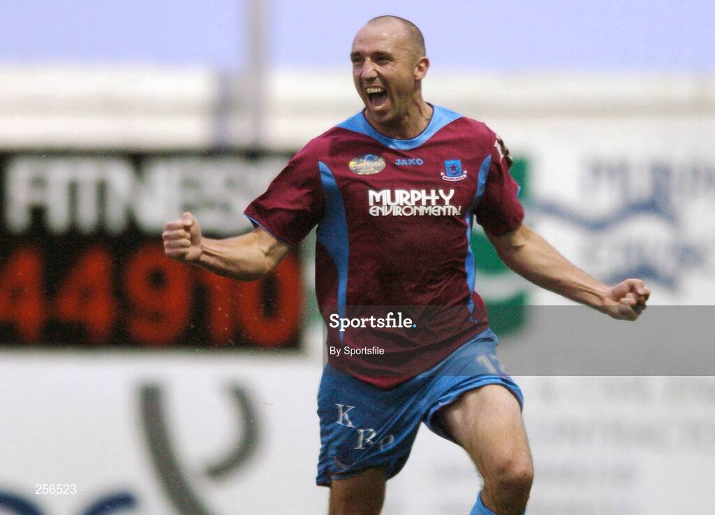 13 July 2007; Drogheda United's Tony Grant celebrates after scoring his side's winning goal. eircom League of Ireland Premier Division, Drogheda United v Bohemians, United Park, Drogheda, Co. Louth. Photo by Sportsfile