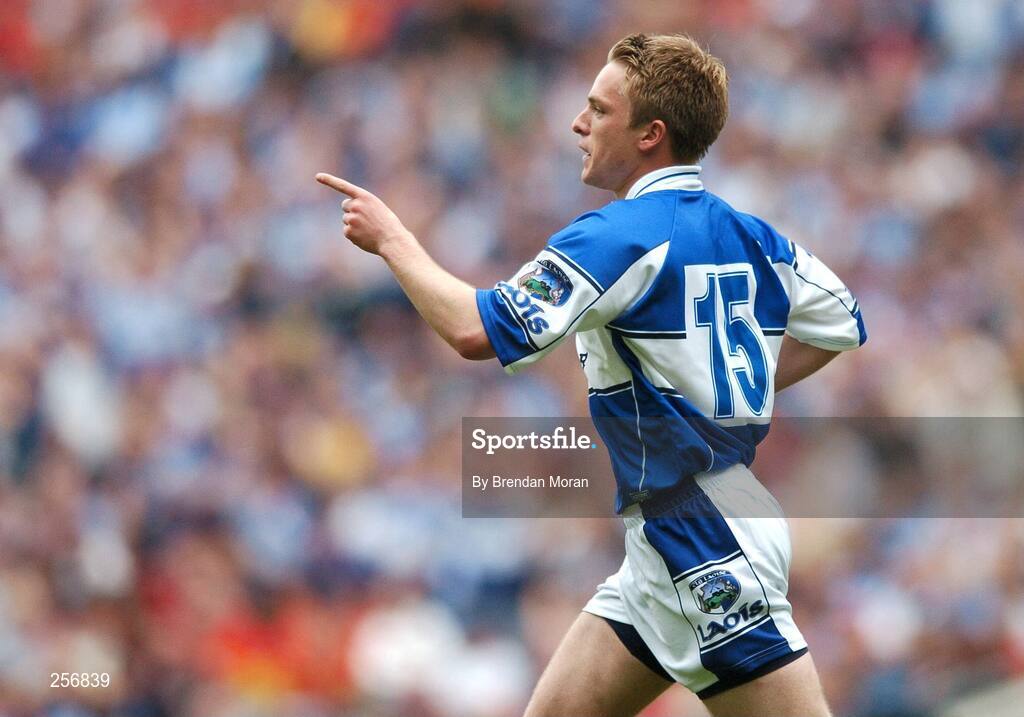 15 July 2007; Ross Munnelly, Laois, celebrates scoring his side's first goal. Bank of Ireland Leinster Senior Football Championship Final, Dublin v Laois, Croke Park, Dublin. Picture credit: Brendan Moran / SPORTSFILE