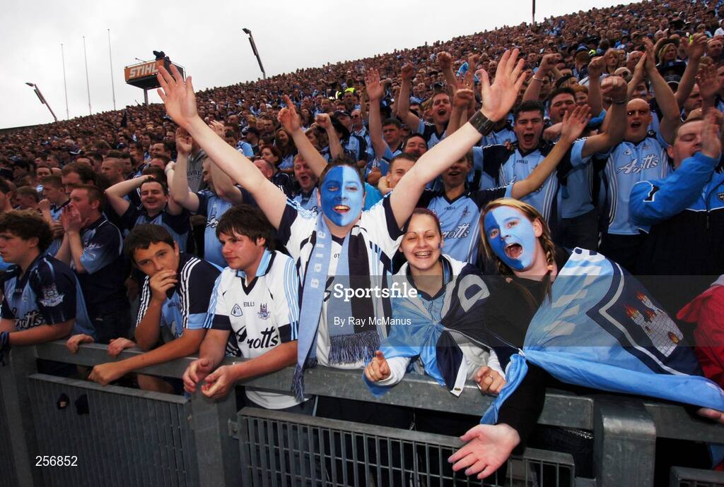 15 July 2007; Dublin supporters on Hill 16 before the game. Bank of Ireland Leinster Senior Football Championship Final, Dublin v Laois, Croke Park, Dublin. Picture credit: Ray McManus / SPORTSFILE