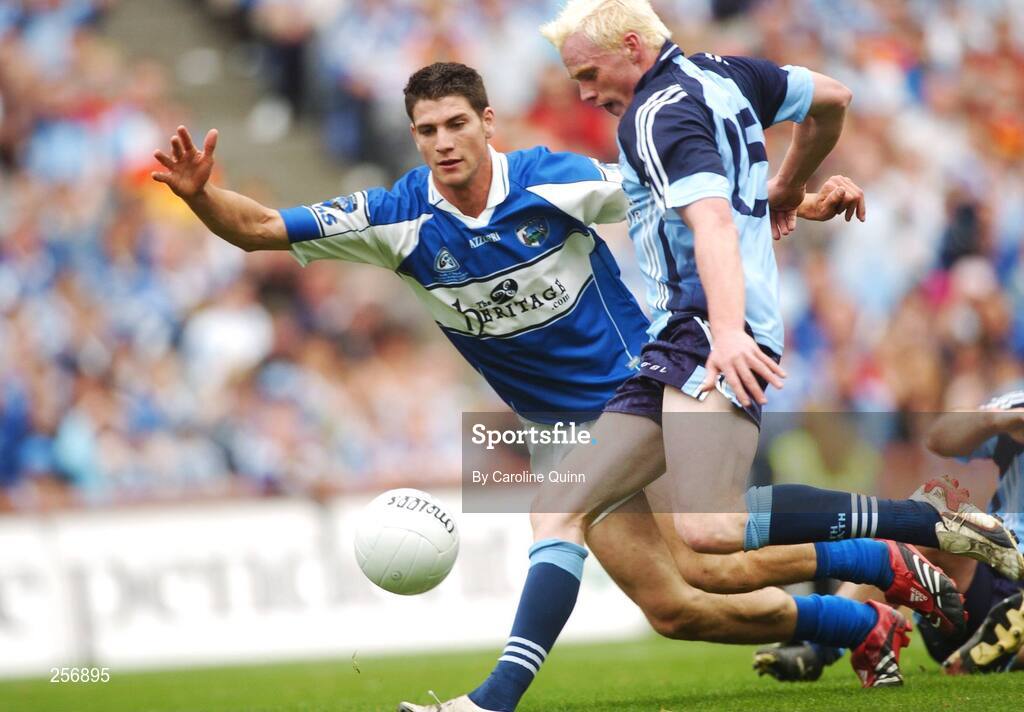 15 July 2007; Mark Vaughan scores Dublin's first goal. Bank of Ireland Leinster Senior Football Championship Final, Dublin v Laois, Croke Park, Dublin. Picture credit: Caroline Quinn / SPORTSFILE