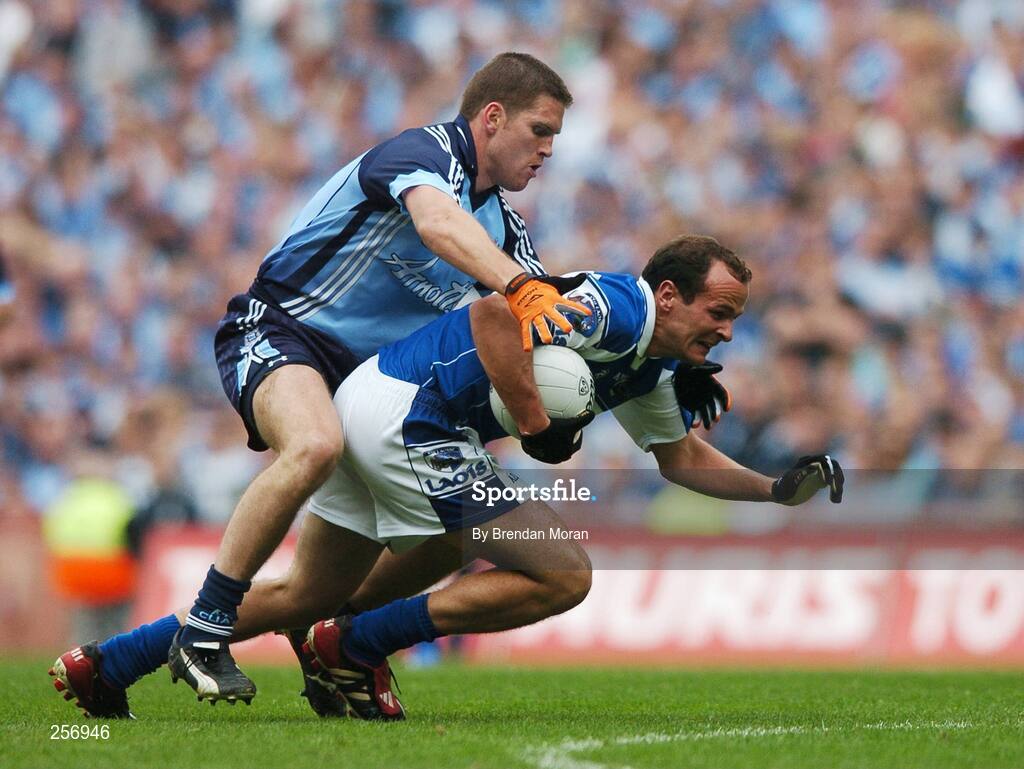 15 July 2007; Tom Kelly, Laois, in action against Conal Keaney, Dublin. Bank of Ireland Leinster Senior Football Championship Final, Dublin v Laois, Croke Park, Dublin. Picture credit: Brendan Moran / SPORTSFILE
