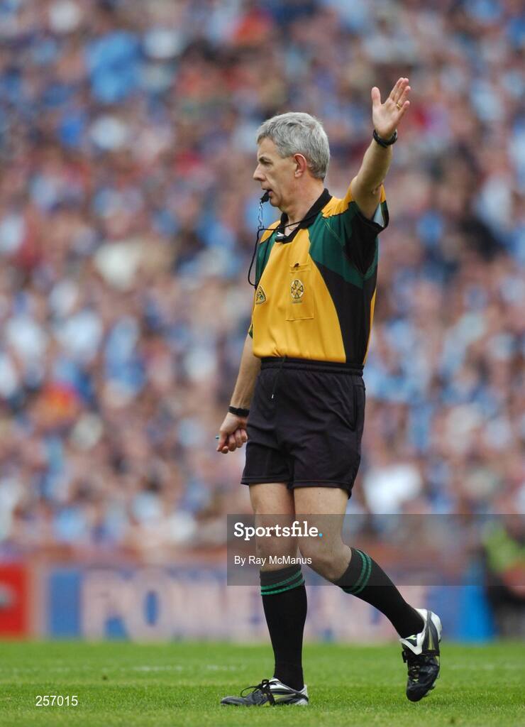 15 July 2007; Referee Michael Hughes, Tyrone. Bank of Ireland Leinster Senior Football Championship Final, Dublin v Laois, Croke Park, Dublin. Picture credit: Ray McManus / SPORTSFILE