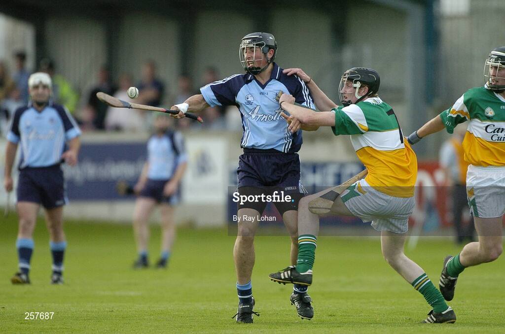 18 July 2007; Ross O'Carroll, Dublin, in action against Brian Watkins, Offaly. U21 Leinster Hurling Championship final, Dublin v Offaly, Parnell Park, Dublin. Picture Credit; Ray Lohan / SPORTSFILE *** Local Caption ***