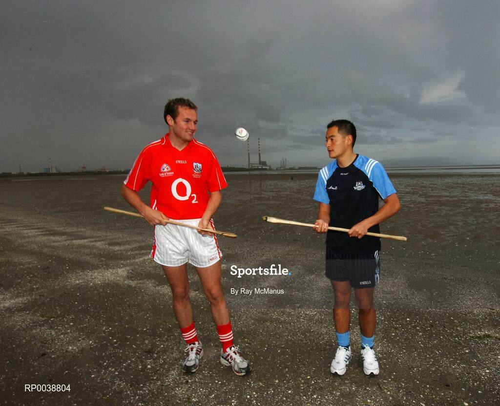 17 July 2007; Footballers Jason Sherlock, Dublin, James Masters, Cork, were announced as Ariel GAA Championship Bright Ambassadors for 2007. This summer, Ariel is giving away free exclusive GAA towels with promotional packs. Martello Tower, Sandymount Strand, Dublin. Picture credit: Ray McManus / SPORTSFILE