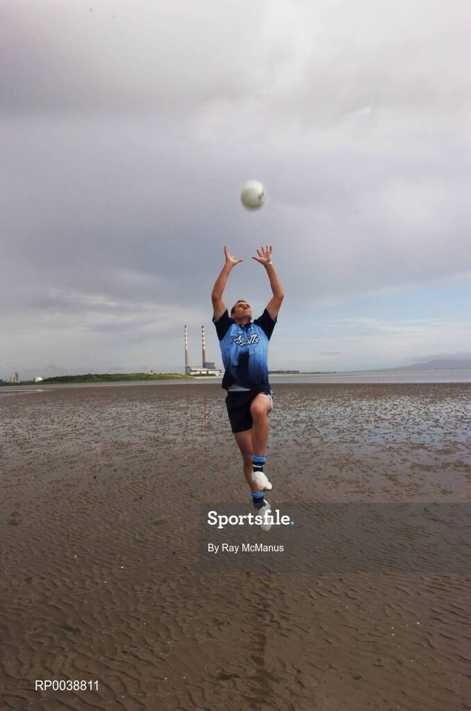 17 July 2007; Dublin footballer Ciaran Whelan who was announced as an Ariel GAA Championship Bright Ambassador for 2007. This summer, Ariel is giving away free exclusive GAA towels with promotional packs. Martello Tower, Sandymount Strand, Dublin. Picture credit: Ray McManus / SPORTSFILE