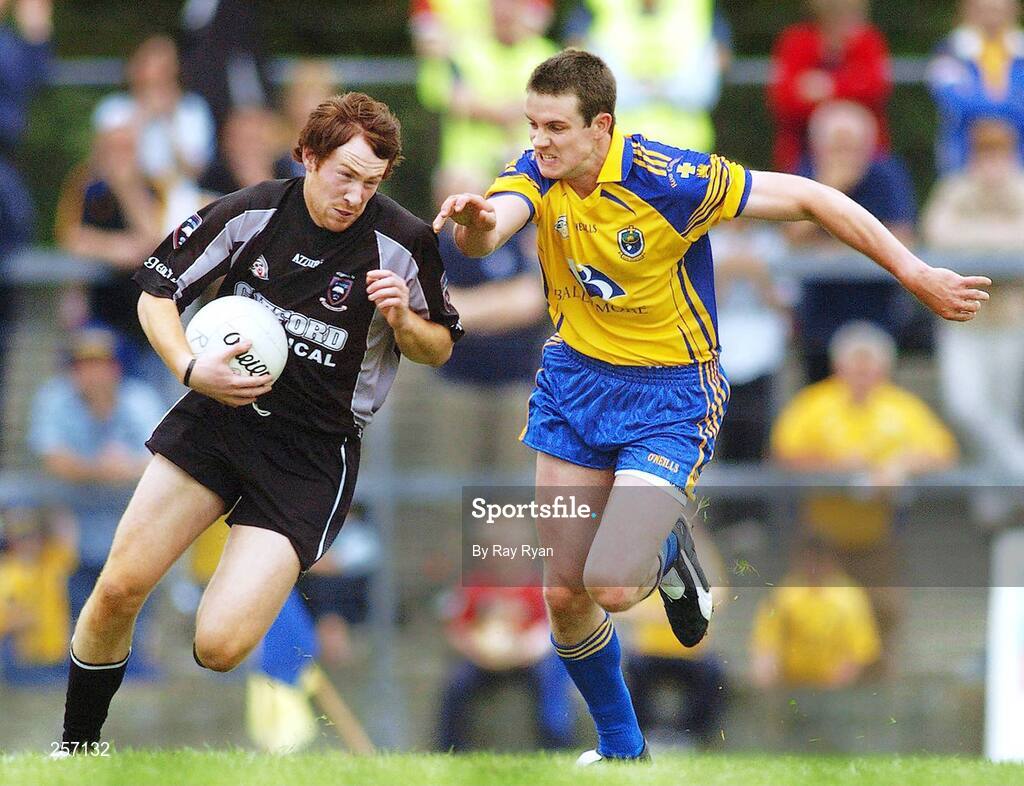 17 June 2007; Kenneth Sweeney, Sligo, in action against Anthony McDermott, Roscommon. Bank of Ireland Connacht Senior Football Championship Semi-Final, Sligo v Roscommon, Dr. Hyde Park, Roscommon. Picture credit: Ray Ryan / SPORTSFILE