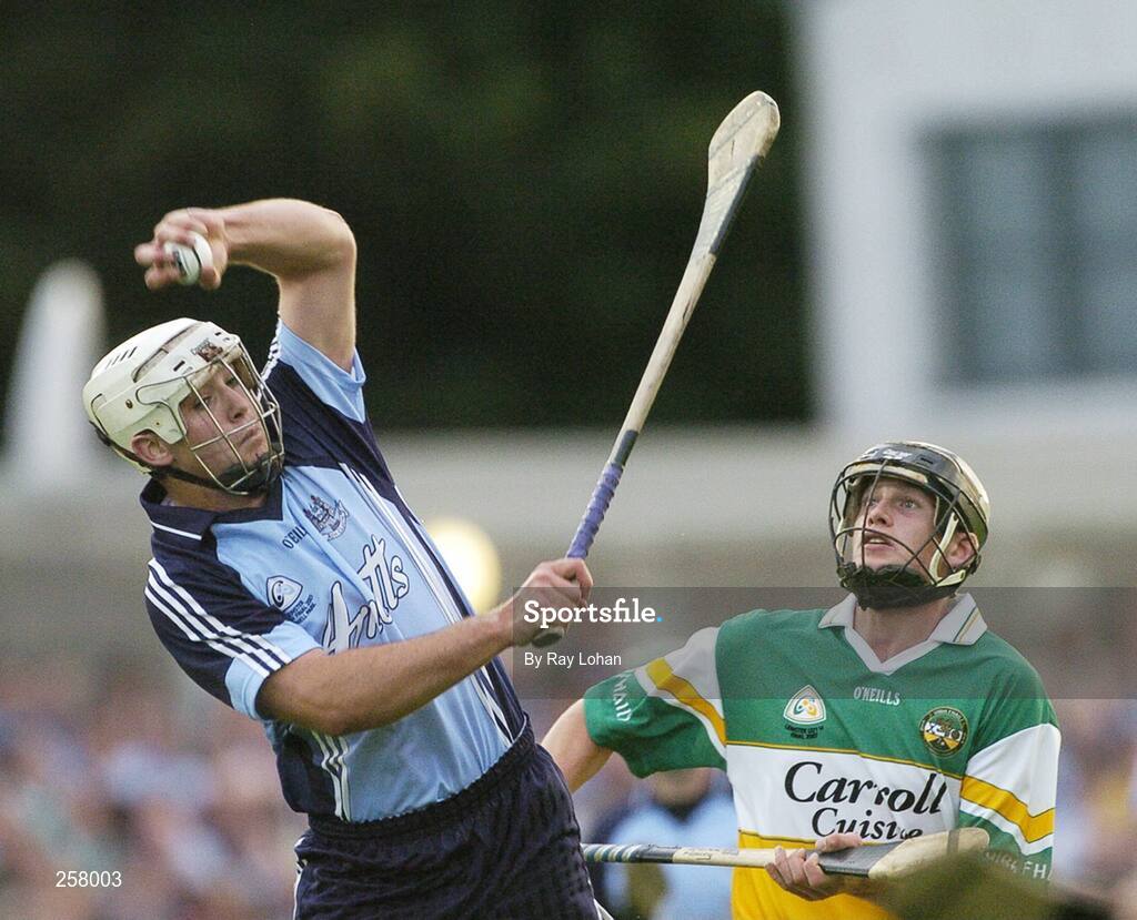 18 July 2007; Tomás Brady, Dublin in action against Derek Molloy, Offaly. Erin U21 Leinster Hurling Championship final. Dublin v Offaly, Parnell Park, Dublin. Picture Credit; Ray Lohan / SPORTSFILE *** Local Caption ***