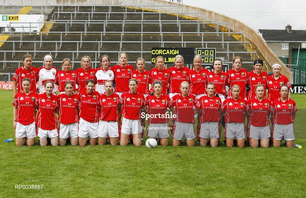 21 July 2007; The Cork squad. TG4 All-Ireland Ladies Football Championship Group 2, Cork v Galway, Gaelic Grounds, Co. Limerick. Picture credit: James Horan / SPORTSFILE