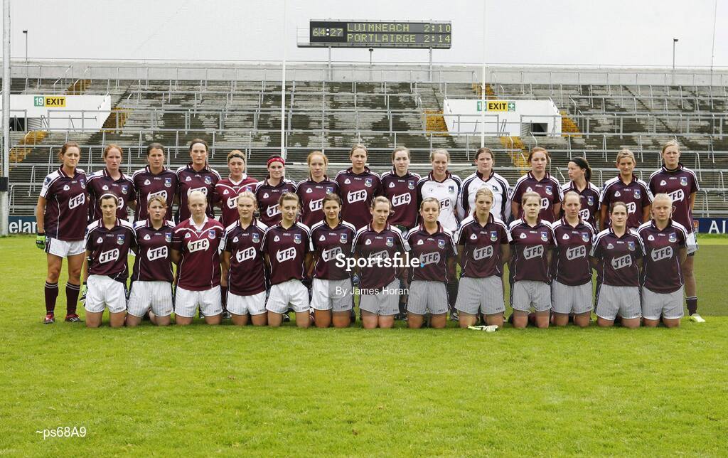 21 July 2007; The Galway squad. TG4 All-Ireland Ladies Football Championship Group 2, Cork v Galway, Gaelic Grounds, Co. Limerick. Picture credit: James Horan / SPORTSFILE