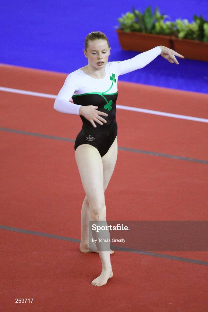 24 July 2007; Aimee O'Driscoll, from Monkstown, Co. Cork, competing for Ireland during the Gymnastic floor event. European Youth Olympic Festival, Belgrade, Serbia. Picture credit: Tomás Greally / SPORTSFILE